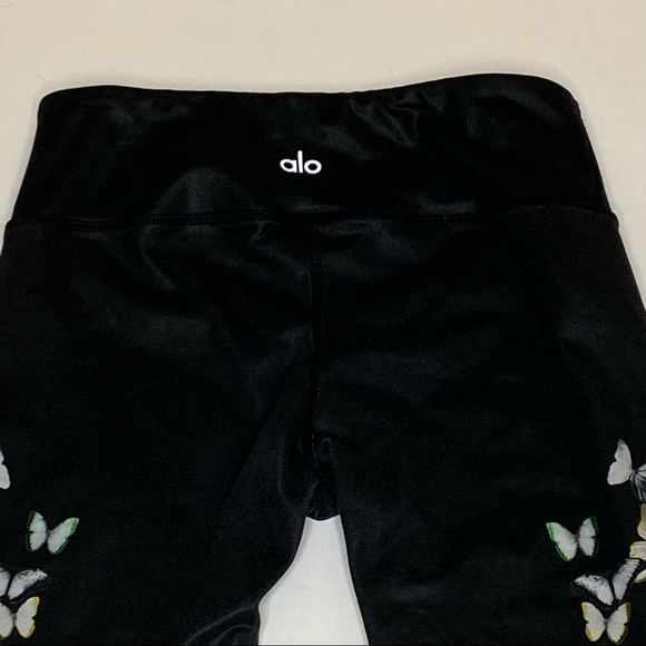 ALO Yoga Airbrush Butterfly Leggings Black Size XS - Picture 7 of 7